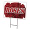 Signmission Roses Yard Sign & Stake outdoor plastic coroplast window, C-1824 Roses C-1824 Roses - alternate 1